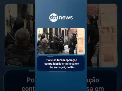 Polícias fazem operação contra facção criminosa em Jacarepaguá, no Rio | #SBTBrasil