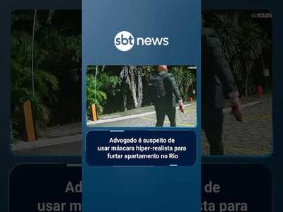 Suspeitos de furto em apartamento usam máscara realista em crime