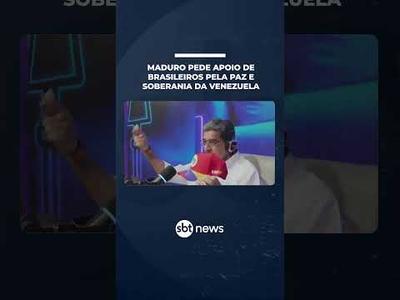 Maduro pede apoio dos brasileiros à soberania da Venezuela em meio à tensão com EUA | #SBTNotícias