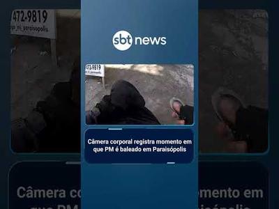 SBT tem acesso às imagens da câmera corporal de policial baleado em SP | #SBTBrasil