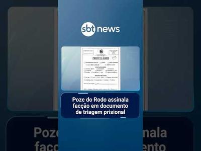 Poze do Rodo assinala facção em documento de triagem prisional