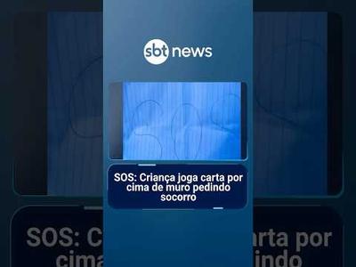 SOS: Criança joga carta por cima de muro pedindo socorro em Sorriso (MT) | #SBTManhã