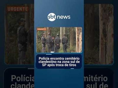 Polícia encontra cemitério clandestino na zona sul de SP após troca de tiros | #SBTManhã