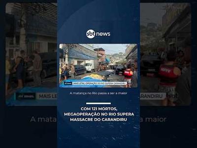 Com 121 mortos, megaoperação no Rio supera massacre do Carandiru | #SBTBrasil