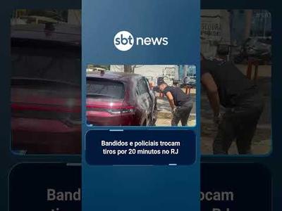 Criminoso é baleado após troca de tiros de 20 minutos no Centro do Rio | #SBTBrasil