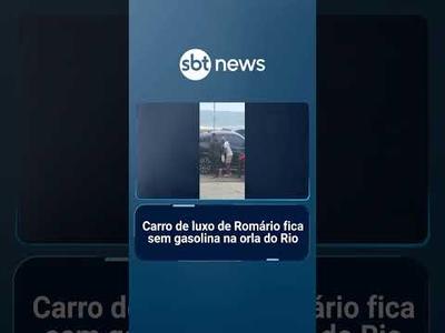 Carro de luxo de Romário fica sem gasolina na orla do Rio | #SBTManhã