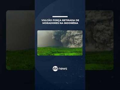 Erupção do Monte Semerú força retirada de moradores na Indonésia | #SBTNotícias