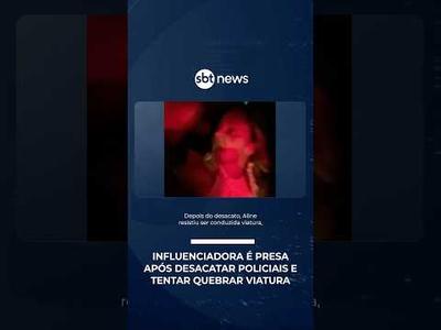 Influenciadora é presa após desacatar policiais e tentar quebrar viatura | #PrimeiroImpacto