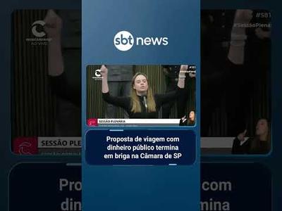 Vereadores brigam em SP após proposta de viagem aos EUA com dinheiro público | #SBTBrasil