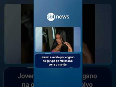 Jovem é morta por engano na garupa de moto; alvo seria o marido | #SBTManhã