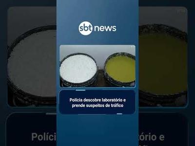Polícia do Paraná descobre laboratório de cocaína e prende seis suspeitos | #SBTBrasil