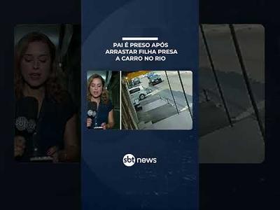 Pai é preso por arrastar filha com carro durante discussão na Baixada Fluminense (RJ) | #SBTBrasil