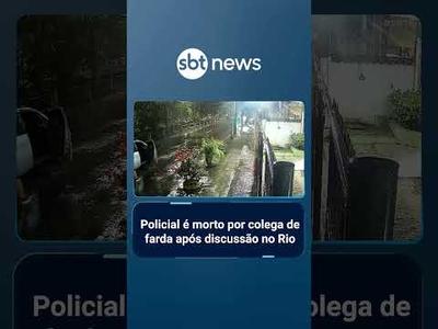 Policial é morto por colega de farda após discussão no Rio de Janeiro | #SBTBrasil