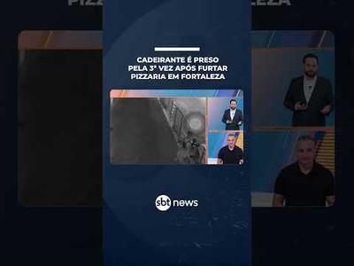 Cadeirante é preso pela terceira vez em um mês após série de furtos em Fortaleza | #SBTManhã