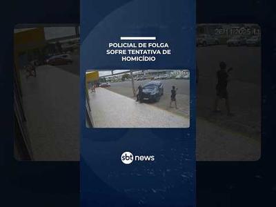 Policial é arremessado em atropelamento e sofre tentativa de homicídio | #SBTManhã