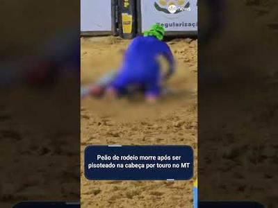 Peão de rodeio morre após ser pisoteado na cabeça por touro no MT