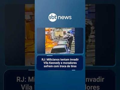 RJ: Milicianos tentam invadir Vila Kennedy e moradores sofrem com troca de tiros | #SBTManhã
