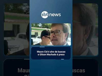 Mauro Cid presta depoimento à Polícia Federal após ser alvo de buscas | #SBTBrasil