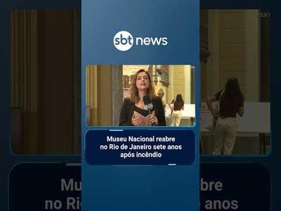 Museu Nacional reabre no Rio de Janeiro sete anos após incêndio | #SBTBrasil