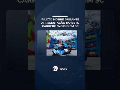 Piloto morre após acidente durante apresentação no Beto Carrero World em SC | #SBTBrasil