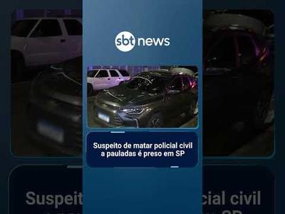 Suspeito de matar policial civil a pauladas é preso em SP | #SBTNotícias
