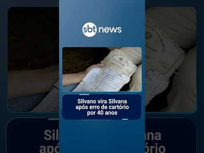 Erro de cartório faz homem viver 40 anos registrado como mulher | #SBTManhã