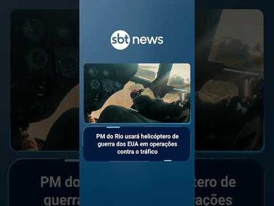 PM do Rio usará helicóptero de guerra dos EUA em operações 