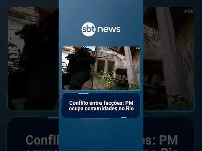 PM faz operação em comunidades do Rio após confrontos entre facções | #SBTBrasil