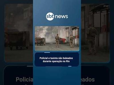 Operação contra expansão de facção tem 3 presos e policial do Bope baleado no RJ | #SBTBrasil