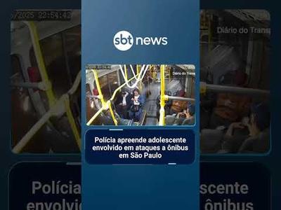 Polícia apreende adolescente suspeito de atacar ônibus em São Paulo | #SBTBrasil