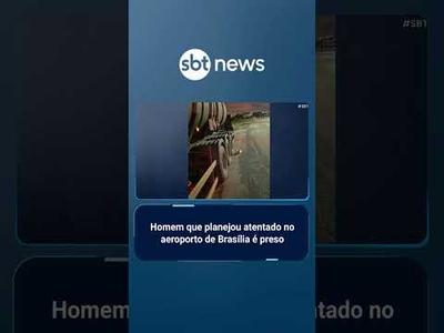 Condenado por planejar atentado no aeroporto de Brasília é preso após 3 meses foragido | #SBTBrasil