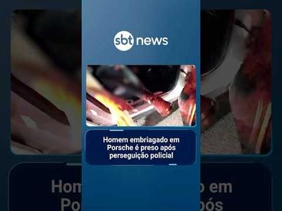 Homem embriagado em Porsche é preso após perseguição policial em SP | #SBTManhã