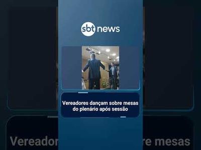 Vereadores dançam sobre mesas do plenário após sessão em São Caetano do Sul (SP) | #PrimeiroImpacto