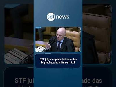 Moraes vota para responsabilizar plataformas de redes sociais por conteúdos | #SBTBrasil