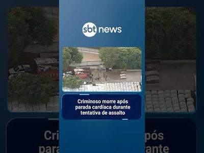 Criminoso morre após parada cardíaca durante tentativa de assalto