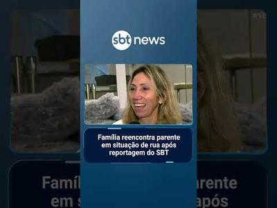 Família reencontra tio em situação de rua após reportagem do SBT | #SBTBrasil