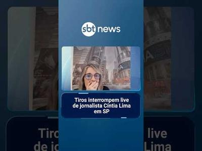 Tiros interrompem live de jornalista Cíntia Lima em SP
