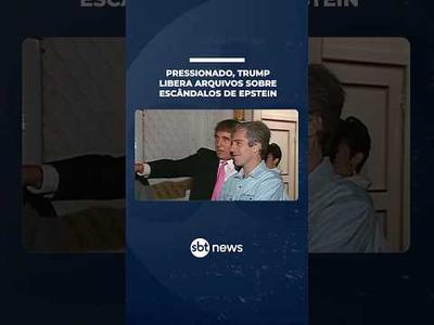 Trump sanciona lei que autoriza divulgação de arquivos da investigação sobre Epstein | #SBTNotícias