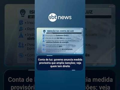 Conta de luz: governo anuncia medida provisória que amplia isenções