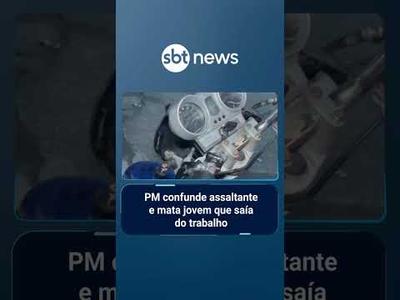 PM confunde assaltante e mata jovem que saía do trabalho na zona sul de SP | #SBTManhã