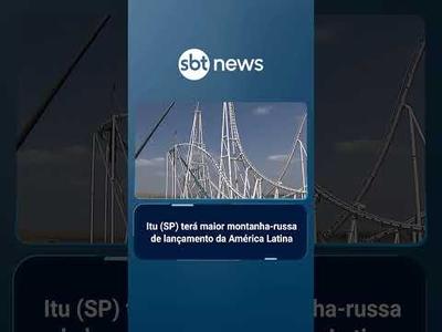 Maior montanha-russa de lançamento da América Latina é concluída em Itu (SP) | #SBTNotícias