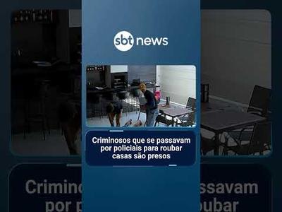 Criminosos que se passavam por policiais para roubar casas são presos | #SBTNotícias