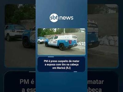 PM é preso suspeito de matar a esposa com tiro na cabeça em Maricá (RJ) | #SBTBrasil