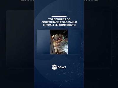 Torcedores de Corinthians e São Paulo entram em confronto após clássico | #SBTManhã