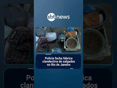 Polícia fecha fábrica clandestina de salgados no Rio