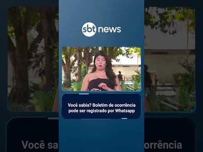 Piauí lança boletim de ocorrência por aplicativo de mensagem e reduz burocracia | #SBTBrasil
