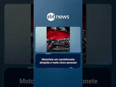 Cinco pessoas morrem atropeladas por caminhonete em Alagoas | #SBTNotícias