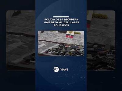 Polícia recupera mais de 10 mil celulares em operação contra receptadores em SP | #SBTBrasil