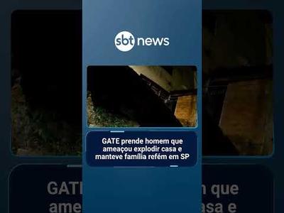 GATE prende homem que ameaçou explodir casa e manteve família refém em São Paulo | #SBTNotícias
