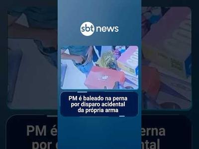 PM é baleado na perna por disparo acidental da própria arma